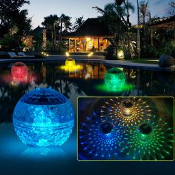 Água flutuador de luz solar pond lâmpada flutuante bola mágica luz mudando a cor do jardim decoração iluminação para piscina árvore - Image 1