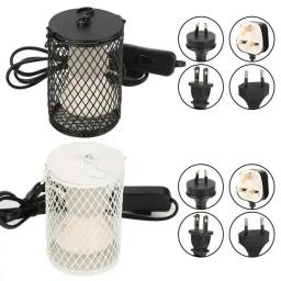 Lâmpada de aquecimento para répteis, 100w, para tartaruga, cobra, lagarto, e27, aquecedor infravermelho de cerâmica, gaiola anti-queimadura, protege pintinhos de incubação - Image 1
