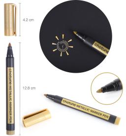 Ponto médio metálico marcador canetas, marcadores para pintura rupestre, papel preto, cartão, artesanato scrapbooking, conjunto de 20 - Image 6