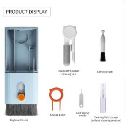 Computer Cleaning Kit, 10 em 1, Câmera, Tablet, Microfibra Screen Cleaner Tools, Escova do fone de ouvido, Extrator Keycap, Cartão Tomando - Image 2
