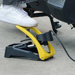 Bomba De Pé De Bicicleta Com Medidor De Pressão Preciso, Bomba De Ar Inflada Para Bola De Exercício, Bomba De Pneu De Mão, Operado A Pé - Image 2
