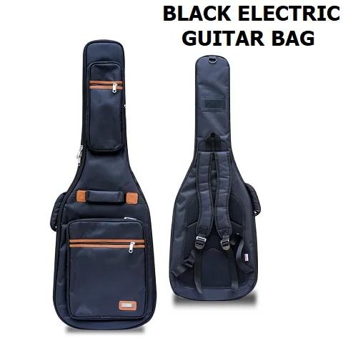 Capa de Bolsa para Contrabaixo Elétrico 1680D com Tecido Oxford Impermeável e Flanela Interna, Ideal para Transporte e Armazenamento de Guitarras e Baixos com Correia de Ombro Dupla