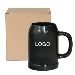 Caneca cerâmica vermelha personalizada, grande capacidade, publicidade, cerveja promocional - Image 6