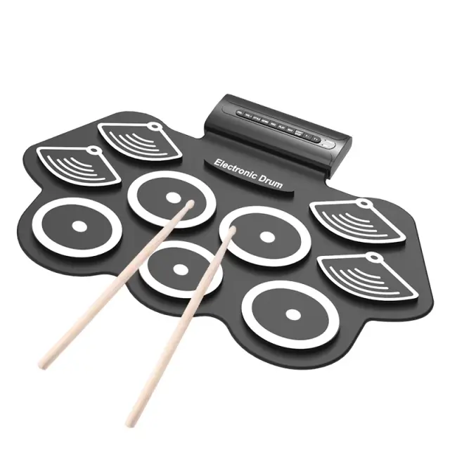 Bateria Eletrônica Profissional com Almofadas Interativas para Estúdio de Música