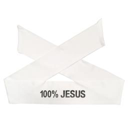 Jesus Sport Tie Headband, futebol, futebol, atletismo, fitness, bandana, 100% - Image 4