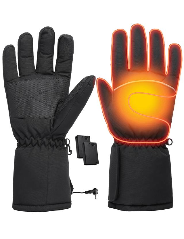 Luvas Elétricas Aquecidas com Bateria para Aquecimento Rápido em Atividades de Inverno como Caça, Ciclismo e Condução