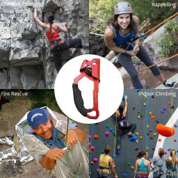 Mão ascendente portátil montanhismo escalada corda braçadeira mão ascendente rapel engrenagem fácil de usar para ferramentas de corda ao ar livre - Image 6