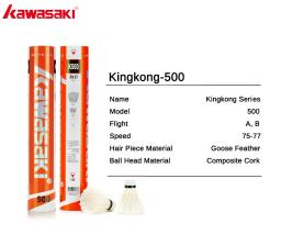 Kawasaki King Kong Feather Badminton Peteca, Raquete para Clubes e Treinamento, Durável Bola Esportiva, Velocidade 76, 77, 100, 500 - Image 4