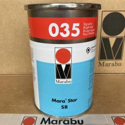 Marabu SR035 Tela de última geração vermelha brilhante e tinta de impressão de almofadas para plásticos - Image 2