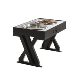 Alimentador de aço inoxidável para cão e gato, elevação de água, mesa de jantar, duplo dobrável e ajustável, antiderrapante Pet Supplies - Image 6
