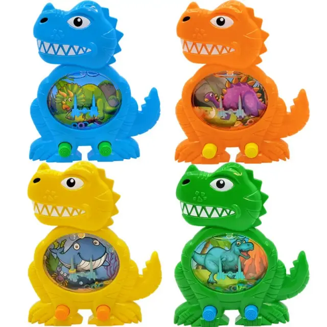 Anel de Água de Dinossauro Cartoon para Crianças - Presente de Aniversário, Enchimento para Piñata e Lembrança de Halloween e Natal - 3 ou 5 peças