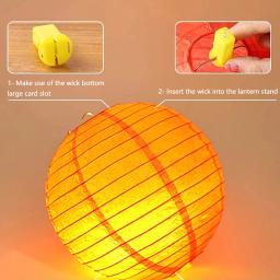 LED Paper Lantern Wicks Balões, Bateria Operado Luzes em Miniatura, Casamento e Decoração de Aniversário, 10PCs - Image 3