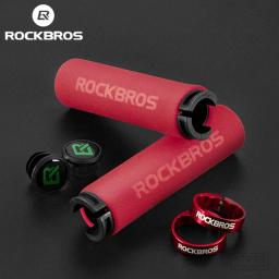 Rockbros ultraight apertos de bicicleta esponja manopla mtb punhos mountain bike lidar com guiador acessórios de ciclismo anti-skid - Image 1