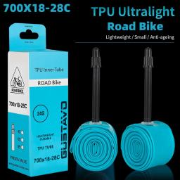 GUSTAVO Tubos ultraleves de TPU Válvula de tubo interno de bicicleta de estrada 45MM 65MM 85MM 700X18-28C 24g - Image 4