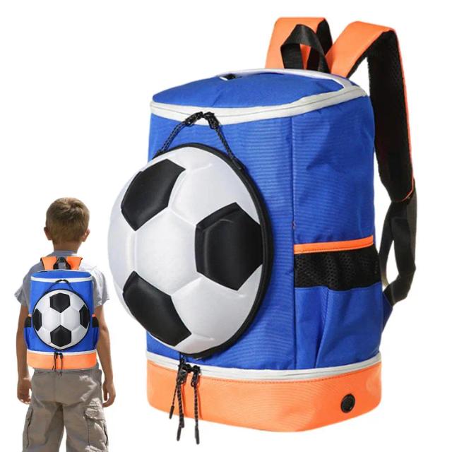 Mochila Esportiva Multifuncional com Compartimento para Bola de Futebol e Voleibol
