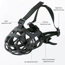 Silicone anti-morder focinho do cão, máscara de boca respirável para médio e grande cão, acessórios seguros, suprimentos ao ar livre confortável - Image 2