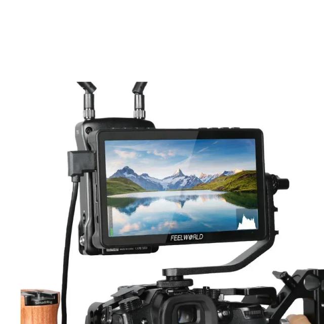 Monitor de Campo de Vídeo 4K FEELWORLD F5 PRO V4 com Tela Touch IPS FHD 1920x1080 e Suporte de Foco para Fotografia e Vídeo