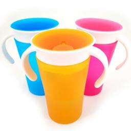 Infantil Aprender a Beber Copo, 360 Graus Girado, Duplo Punho, Trainning Alimentação, Seguro, À Prova De Vazamentos, A Água Tem Tampa - Image 5