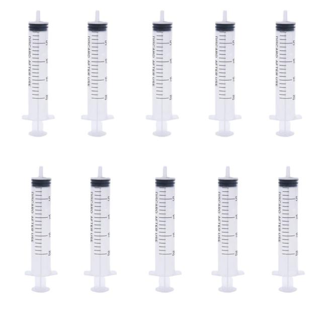 Seringas plásticas sem agulha para alimentação de pets, descartáveis e versáteis para cozinha e cola, disponíveis em 1ml a 10ml