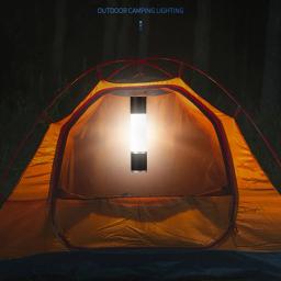 USB recarregável LED Camping lanterna, pendurado tenda lâmpada, caminhadas ao ar livre equitação, Stretchable, 1800mAh - Image 3