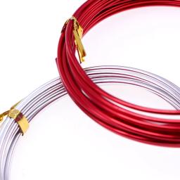 Flexível Anodizado Artesanato Cor Fio De Alumínio, Bendable Sculpting Metal Wire, Craft Wreath, Jóias Fazer Beading Floral Orname, 2mm * 3m - Image 6