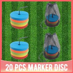 Cones planos Disco Marcador para o Futebol, Treinamento De Agilidade De Velocidade, Marcadores Portáteis, Equipamento Indeformável, Esportes De Basquete, 20PCs - Image 1