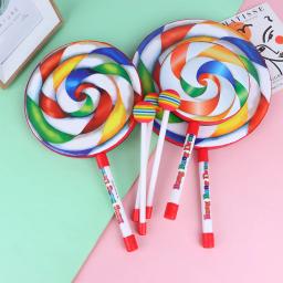 Lollipop mão tambor para crianças, instrumento de percussão, acessórios coloridos dança, brinquedo musical, ensino pirulito, 6/8/10 polegadas - Image 4