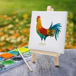 Mini Canvas Art Boards, 10x10cm, Telas de arte, Pintura a óleo acrílica e Decoração, Mini Moldura pintura a óleo - Image 2