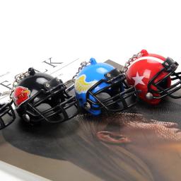 Criativo Rugby Capacete Chaveiro Pingente, Lembrança de Futebol Americano, Jóias Esportivas, Mini Capacete, Chaveiro do carro, Ornamento do saco - Image 2