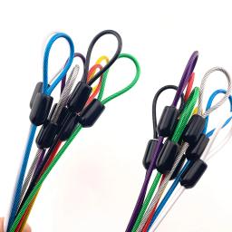 Corda De Fio De Aço Inoxidável Revestida Colorida, Cabo De PVC, Anel De Segurança, Sling Suspenso, Correia De Bicicleta, Bloqueio De Bagagem, 2mm - Image 4