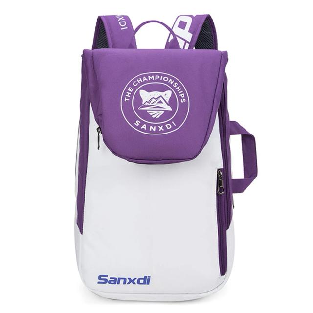 Saco de Raquetes Multiesportivo de Grande Capacidade para Badminton, Tênis, Pickleball e Squash com Espaço para 3 Raquetes