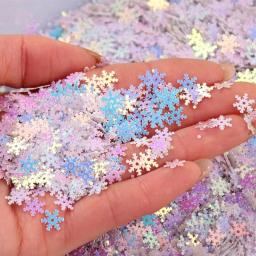 Brilhante Snowflake Shape Sequins, Festa de Natal Glitter Confetti, Scrapbook DIY, Artesanato De Natal, Materiais Decorativos, 1080Pcs - Image 6