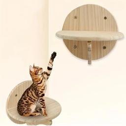 Wall Mounted Sisal Cat Escalada Árvore, Coçar Post, Escada De Escalada, Ponte com Rede, Gatinho Perch e Plays - Image 6