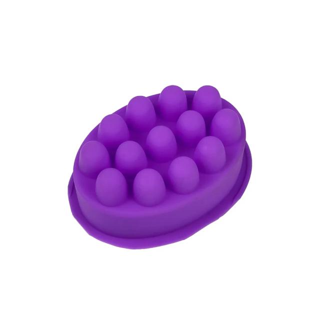 Molde de Silicone Oval 3D para Óleo Essencial e Sabonete Artesanal com Massagem Terapêutica e Ferramentas de DIY em Resina