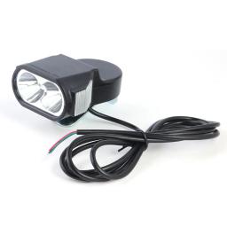 36v 48v 60v chifre luz scooter elétrico e-bike farol led elementos de ciclismo bicicleta externa luz - Image 4