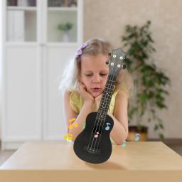 Ukulele de quatro cordas para iniciantes, guitarra infantil, criança brincando, Carbon Fiber Musical - Image 2