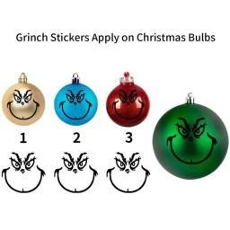 Decoração De Natal Adesivos Para Enfeites De Bola, Decalques De Vinil, DIY, 20 Pcs - Image 2