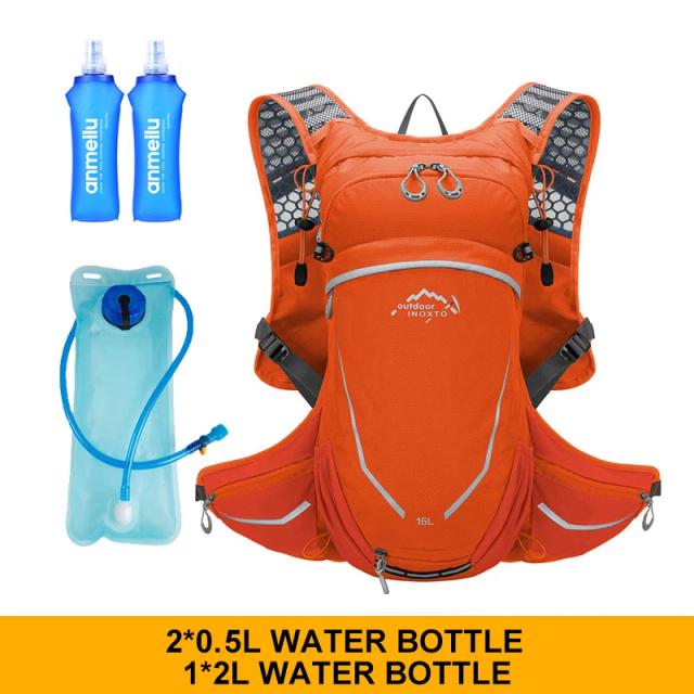 Mochila Esportiva Ultra Leve para Homens: Colete Hidratante Ideal para Corrida, Caminhada e Ciclismo com Garrafa de Água 2L