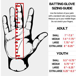 Luvas de couro para homens e crianças, Luvas esportivas Pro Grip, rebatidas de beisebol e softbol, jovens e jovens adultos, drop shipping - Image 2