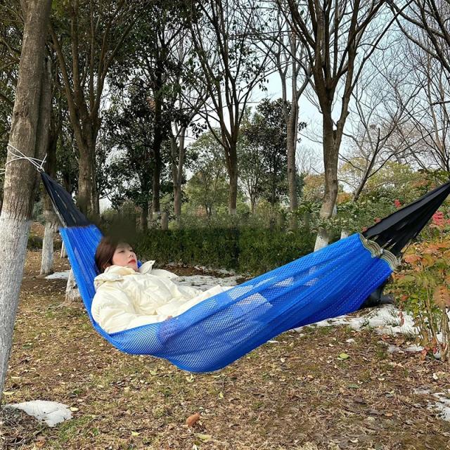 Rede Dobrável Portátil Multifuncional para Viagens, Jardim, Terraço e Acampamento