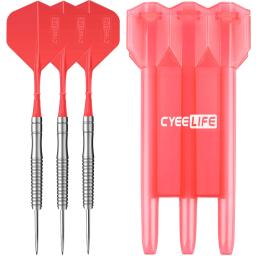 Cyeelife dardos de ponta de aço de tungstênio 23g, 90% com estojo para transporte, e uma peça de competição de voos profissional, conjunto de dardos - Image 5