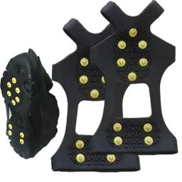 1 par 5-parafuso prisioneiro neve gelo garra escalada anti deslizamento picos apertos crampon chuteiras sapatos capa para botas masculinas tamanho 35-43 - Image 4