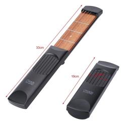 Guitarra acústica Mini Pocket para iniciantes, 6 cordas, 6 trados, 4 trados, ferramenta de prática, peças de guitarra, gadget, treinador de acordes - Image 2