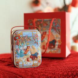 Lata De Armazenamento De Mala Pequena Vintage, Caixa De Doces De Metal, Caixa De Presente, Organizador De Biscoitos, Diversos Podem - Image 3