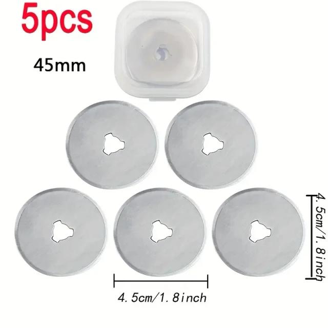 Cortador Rotativo de 45mm para Tecido de Couro e Patchwork - Acessórios Ideais para Costura DIY