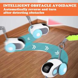 Automático Movendo Controle Remoto Carro de Brinquedo para Cães e Gatos, Jogo Interativo, Formação Gatinho, Pet Shop, Brinquedo Gato Inteligente, 2 Modos - Image 3