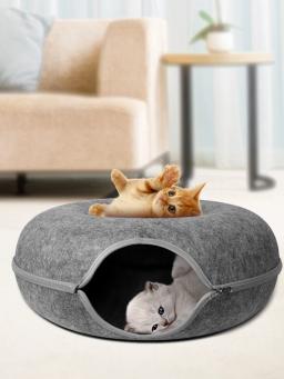 Cama de feltro natural para animais, ninho aconchegante para cães e gatos, tenda tipo ovo, suprimentos para animais, cachorro e cães pequenos - Image 5