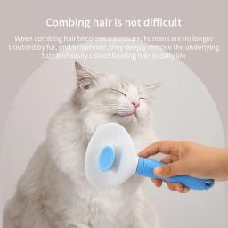 Pente de agulha de aço inoxidável, Depilação para cães e gatos, Limpeza flutuante do cabelo, Beleza Cuidados com a pele - Image 6