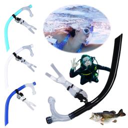 Tubo de respiração frontal de natação de silicone, bocal de treinamento de mergulho, confortável para mergulho e mergulho, Freediving - Image 1