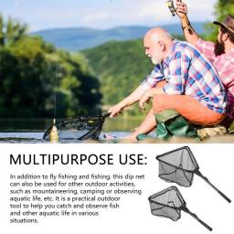 Rede de pesca dobrável com alça ergonômica, captura segura de peixes, Triângulo Fish Landing Net, Ideal para peixes - Image 1